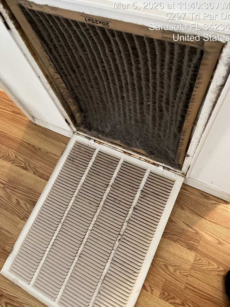 air conditioning vent - before